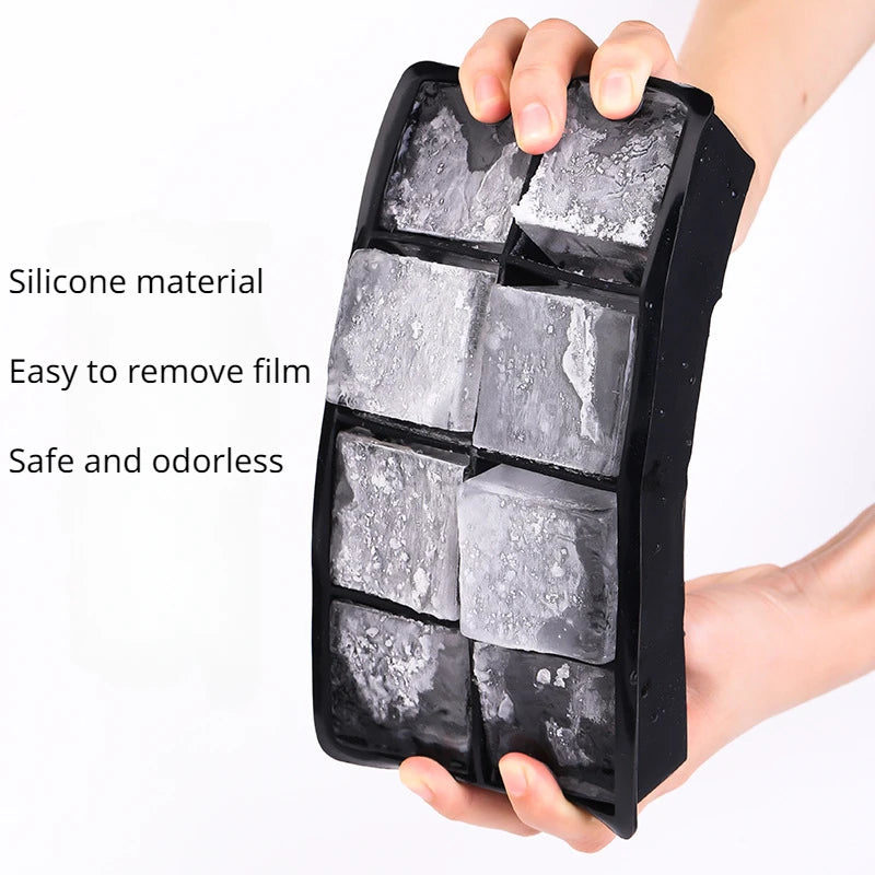 Ice Cube Tray Mold Food Grade Silicone Ice Hockey Mold DIY Whiskey Bar Ice Ball Making Mould Kitchen Gadgets IceCream Mold