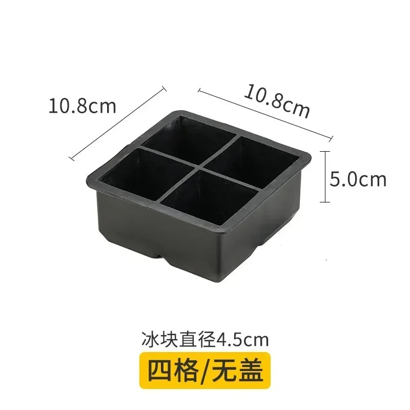 Ice Cube Tray Mold Food Grade Silicone Ice Hockey Mold DIY Whiskey Bar Ice Ball Making Mould Kitchen Gadgets IceCream Mold