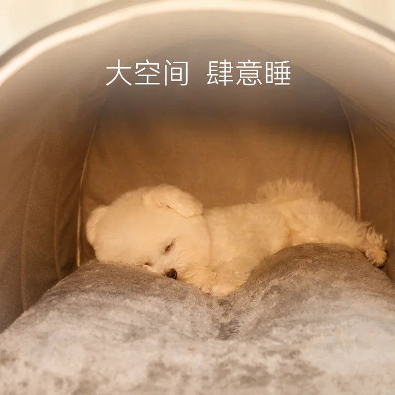 Big Dog Kennel Warm Winter Dog House Mat Detachable Washable Dogs Bed Nest Deep Sleep Tent for Medium Large Dogs House Supplies
