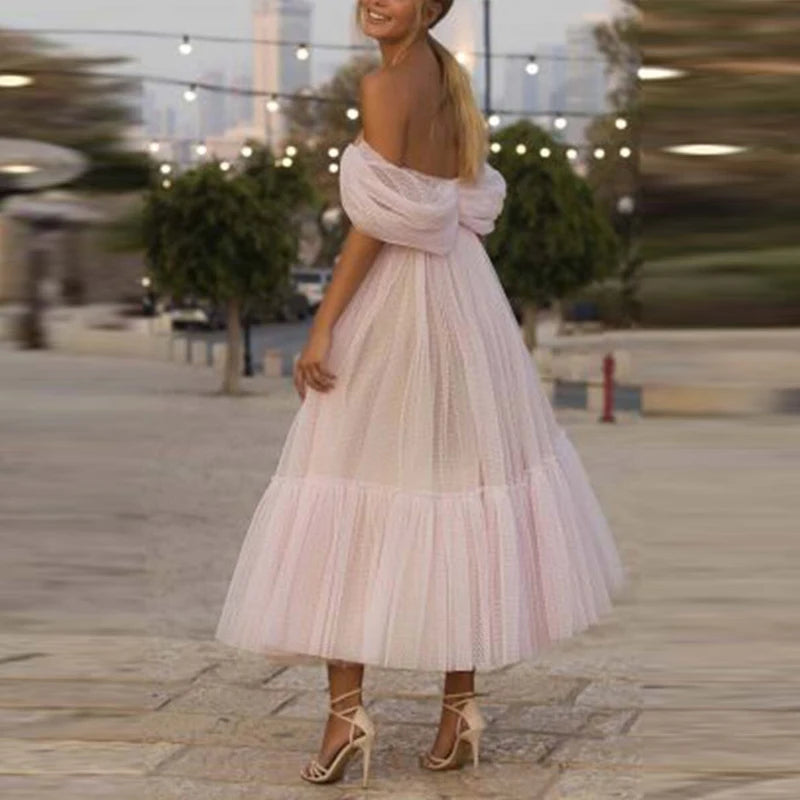 Women Sexy Mesh Lace Patchwork Long Dress 2025 Elegant Backless Big Hem Party Dress Summer Fashion Solid Princess Dress Vestidos