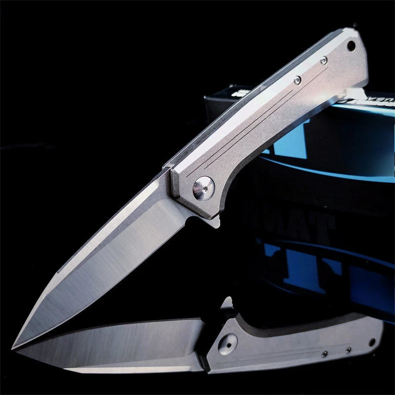 0808 Rexford Flipper folding knife 440c steel blade outdoor camping hiking portable fruit knife Practical EDC pocket knife