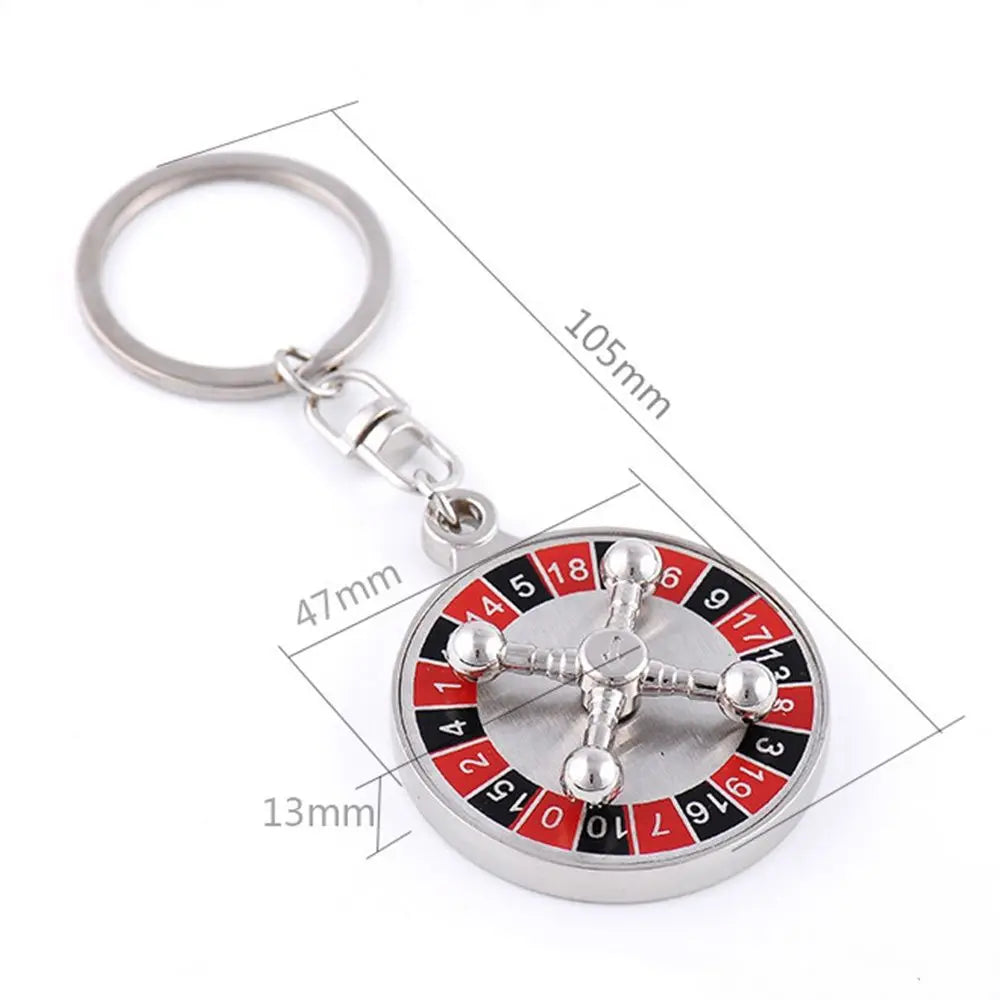 Russian Roulette High Quality New Gift Compass Toy Key Ring Key Chain