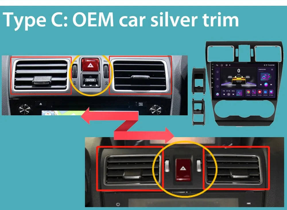 Car Stereo Carplay Android Auto Wireless 8 Core For Subaru Forester 4 SJ XV WRX 2012-2018 Audio DSP FM AM Multimedia Player Auto