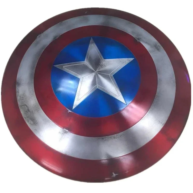 1:1 60cm Full Metal Captain America soldier character shield prop 10th Anniversary Limited Edition Cosplay costume party
