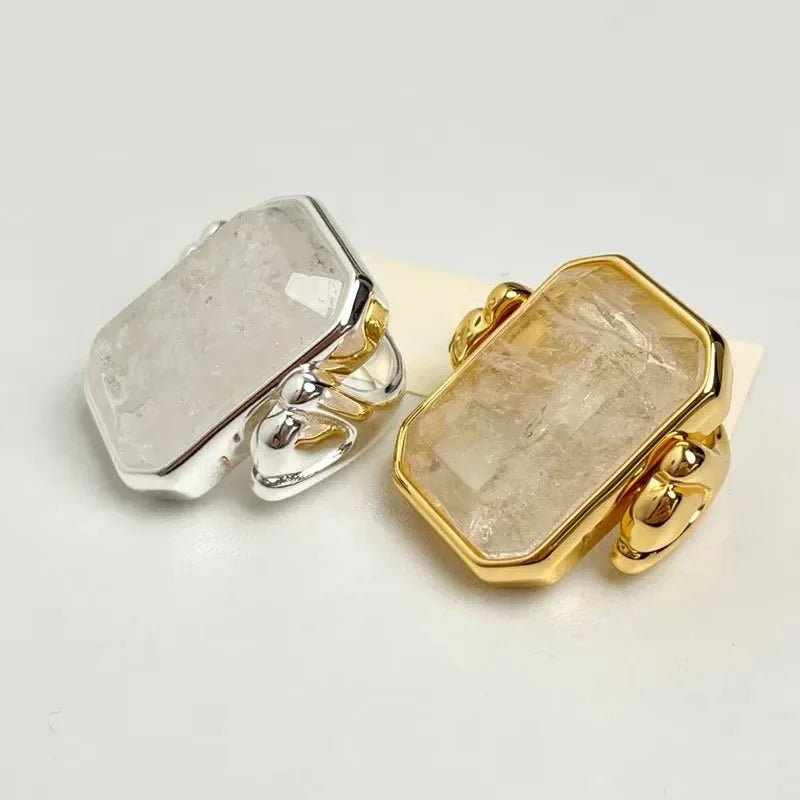 Bilandi Fashion Jewelry Modern Temperament Big Geometry Square Rings For Women Party Gifts Finger Accessories Dropshipping