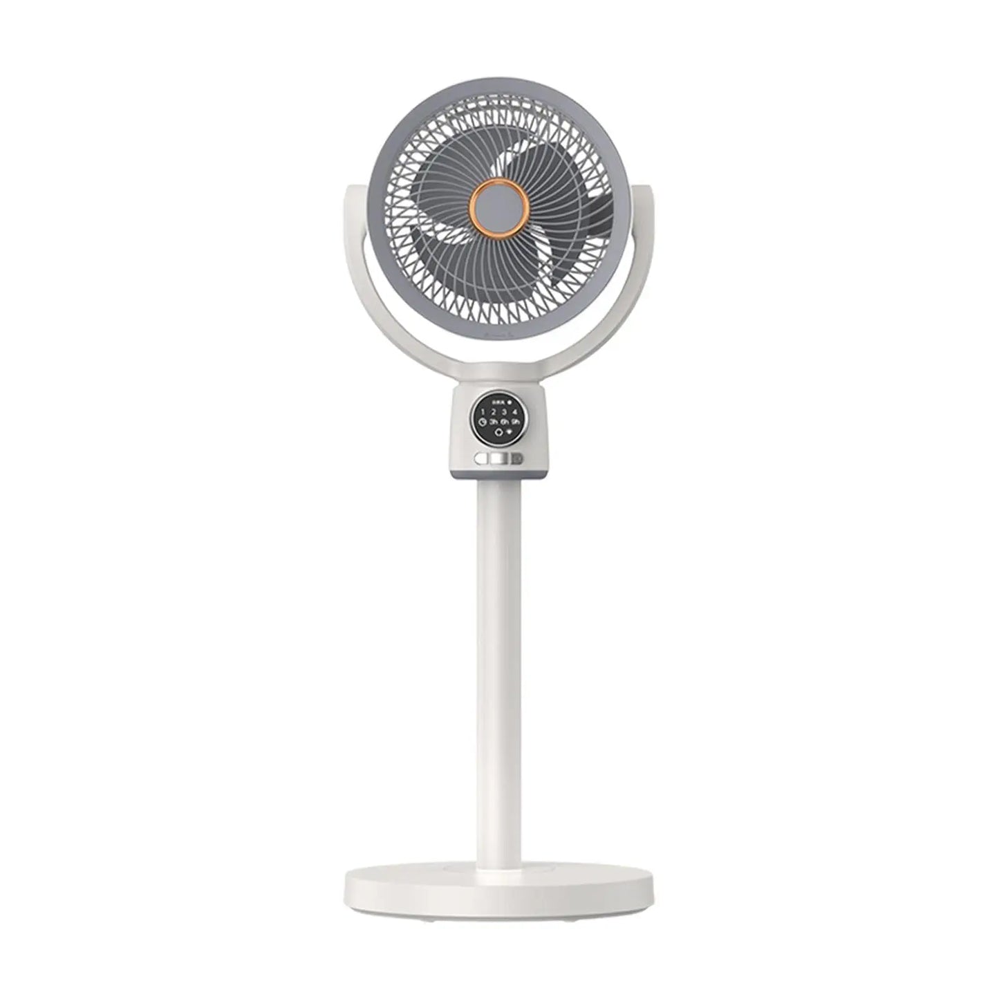 Electric Stand Floor fan Night Light Adjustable Height Remote Control Air Circulation Fan USB Portable Stand Fan Bedroom Home