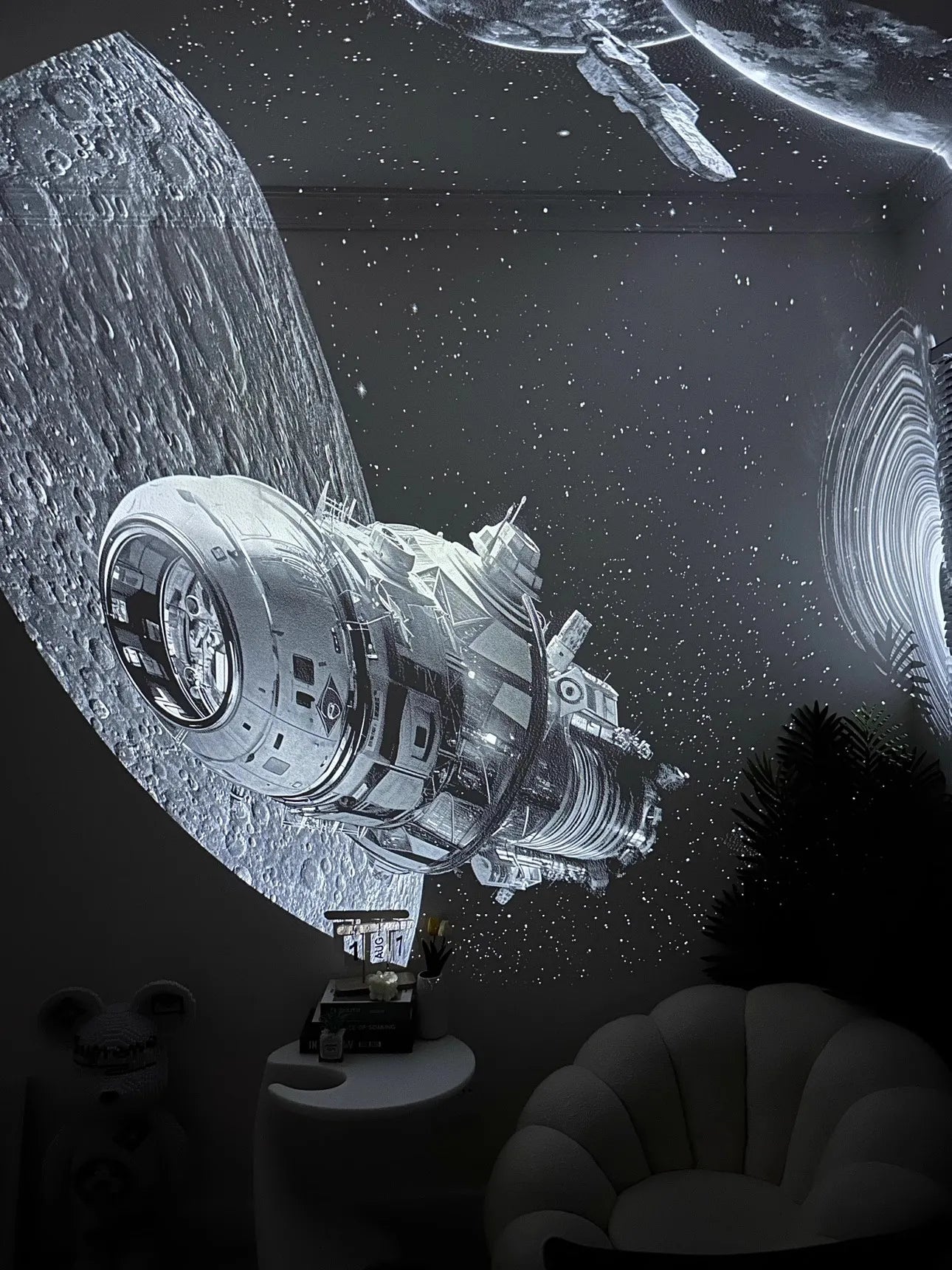 (Excluding projectors machine) LED UFO Galaxy Star Projector Projection Films Photo Galaxy Starry Sky Projector Lamp Slides