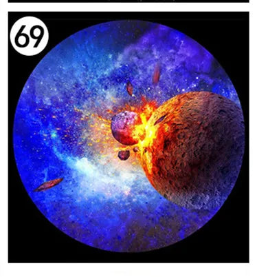 (Excluding projectors machine) LED UFO Galaxy Star Projector Projection Films Photo Galaxy Starry Sky Projector Lamp Slides