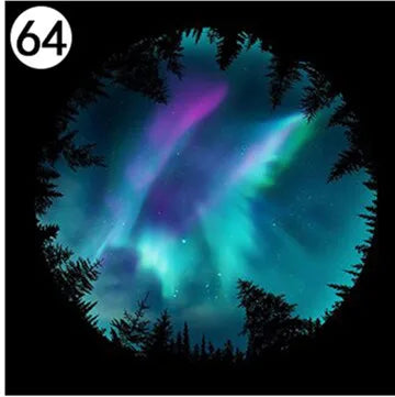 (Excluding projectors machine) LED UFO Galaxy Star Projector Projection Films Photo Galaxy Starry Sky Projector Lamp Slides