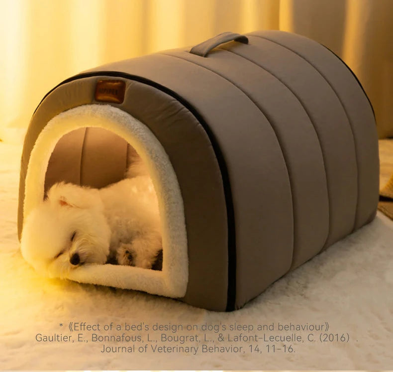 Big Dog Kennel Warm Winter Dog House Mat Detachable Washable Dogs Bed Nest Deep Sleep Tent for Medium Large Dogs House Supplies