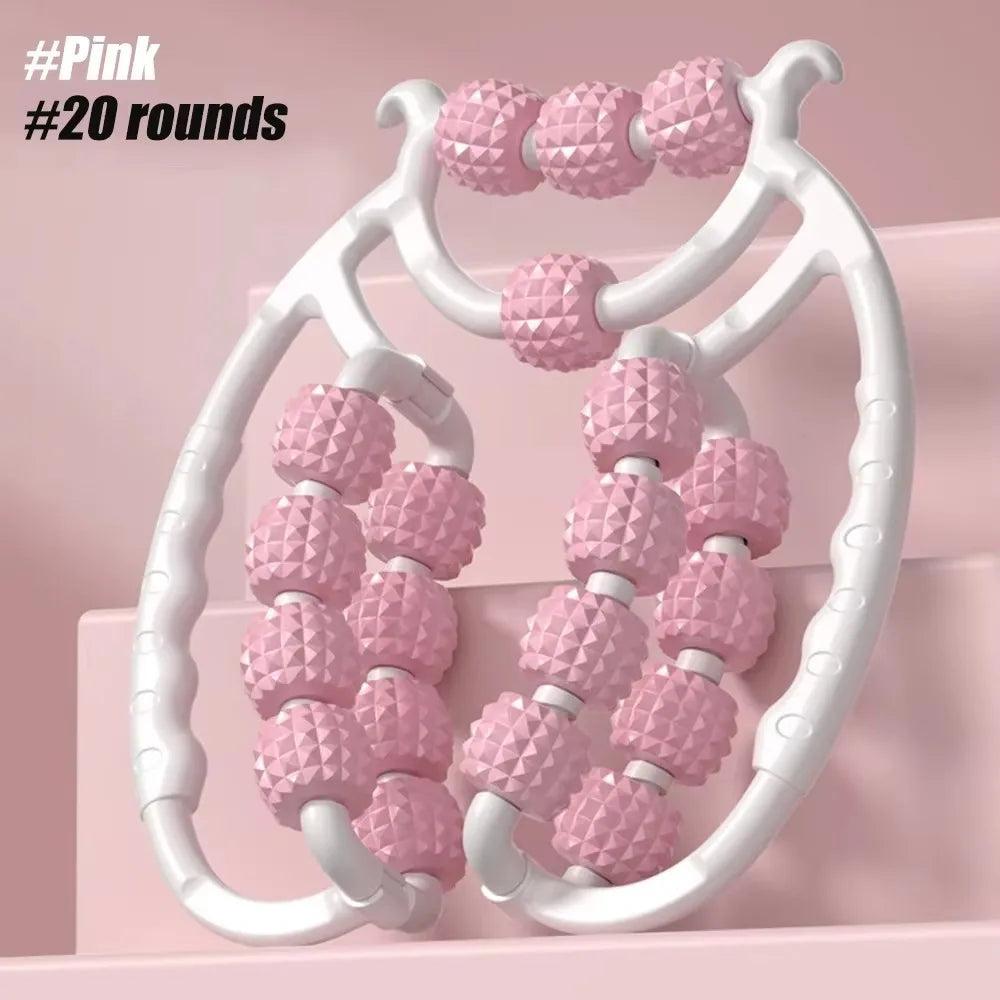 Circular Leg Clamps-360 Degree Muscle Roller Massager Muscle Roller Neck Arm Leg Muscle Relax Massager Sports Yoga