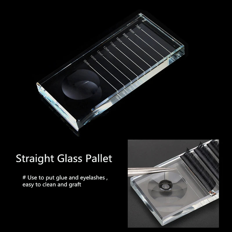 Eyelash Extensions Acrylic Lash Holder Eyelashes Pallet Storage Box Large Eye Lash Tile Dust-proof Cover Beauty Makeup Tools