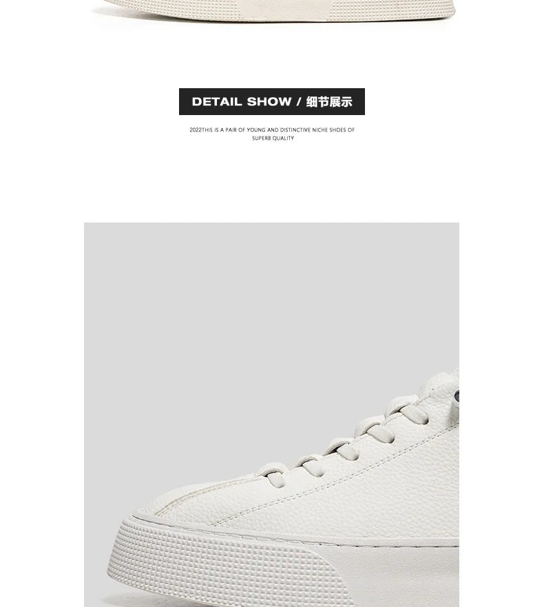 2025 New Mens Casual Shoes Quality PU Leather Shoes For Men Lace-up Breathable Fashion Lofer Autumn Flats Male White Shoes