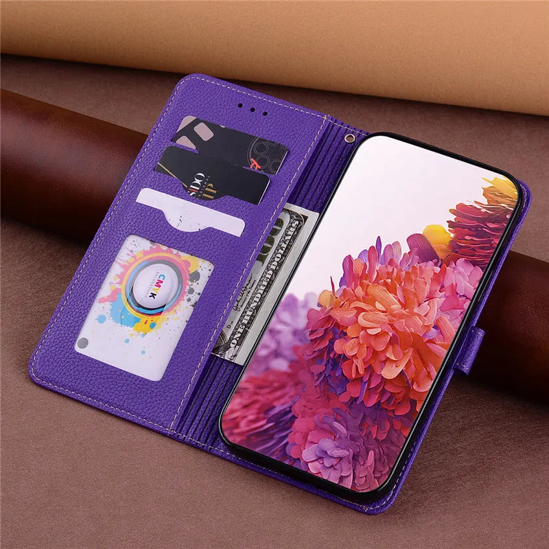 A55 5G Case For Coque Samsung Galaxy A55 Case A556B A556E Leather Wallet Flip Case For Samsung Galaxy A55 5G Phone Case Fundas