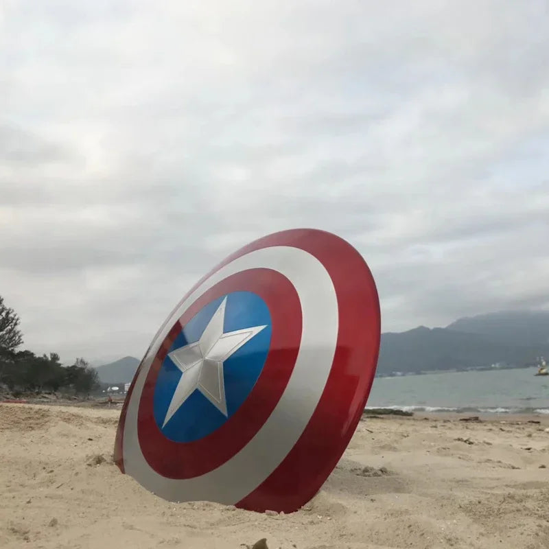 1:1 60cm Full Metal Captain America soldier character shield prop 10th Anniversary Limited Edition Cosplay costume party