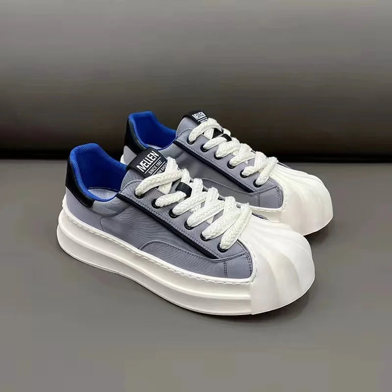 Designer Striped Patchwork Breathable Shoes Man Fashion Soft Lightweight Skateboard Sneakers Retro Camel Summer Shoes Trend 2025