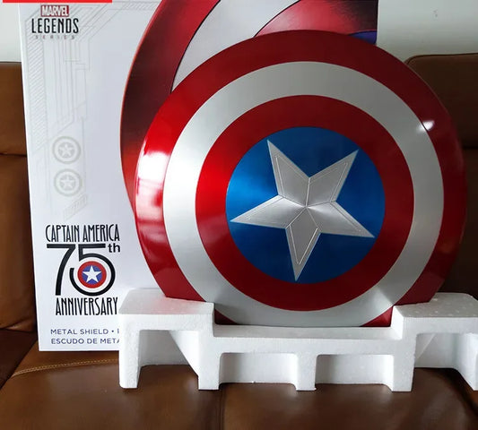 1:1 60cm Full Metal Captain America soldier character shield prop 10th Anniversary Limited Edition Cosplay costume party