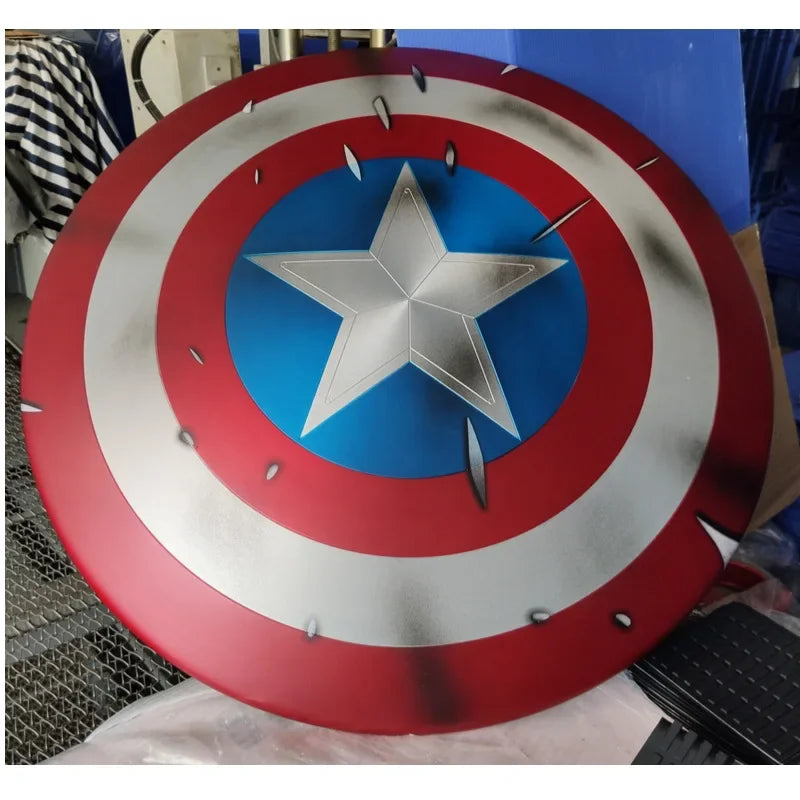1:1 60cm Full Metal Captain America soldier character shield prop 10th Anniversary Limited Edition Cosplay costume party