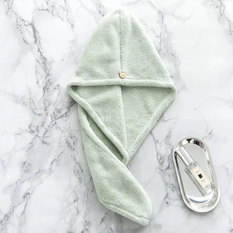 Women Magic Microfiberrapid Drying Hair Towel Cap Hat Towel Bathroom Bath Wrap Hat Quick Cap Turban Dry Toallas Bath Shower