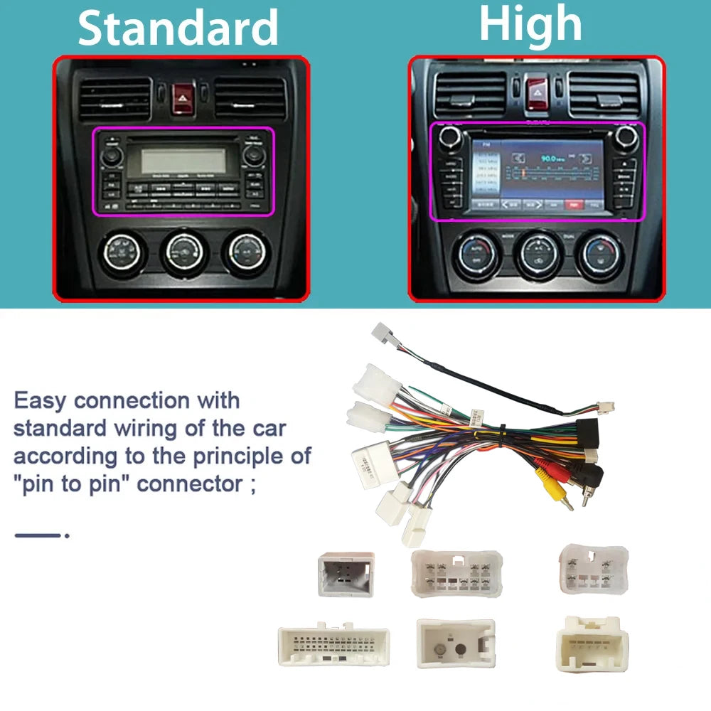 Car Stereo Carplay Android Auto Wireless 8 Core For Subaru Forester 4 SJ XV WRX 2012-2018 Audio DSP FM AM Multimedia Player Auto