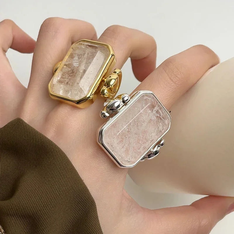 Bilandi Fashion Jewelry Modern Temperament Big Geometry Square Rings For Women Party Gifts Finger Accessories Dropshipping