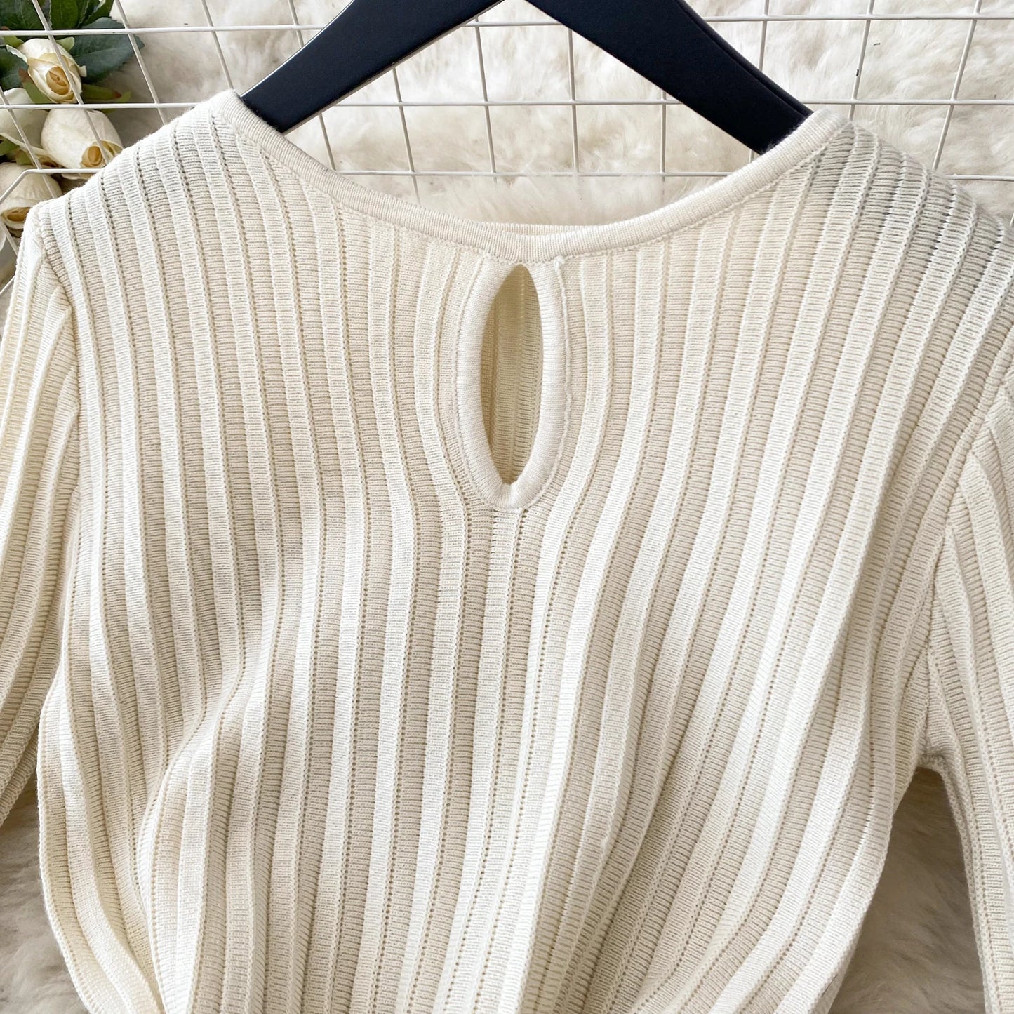 SINGREINY Elegant Knit Pleated Mini Dress Women Soft Ribbed Solid Flare Sleeve Fashion Lady Casual Sweater Slim Dresses