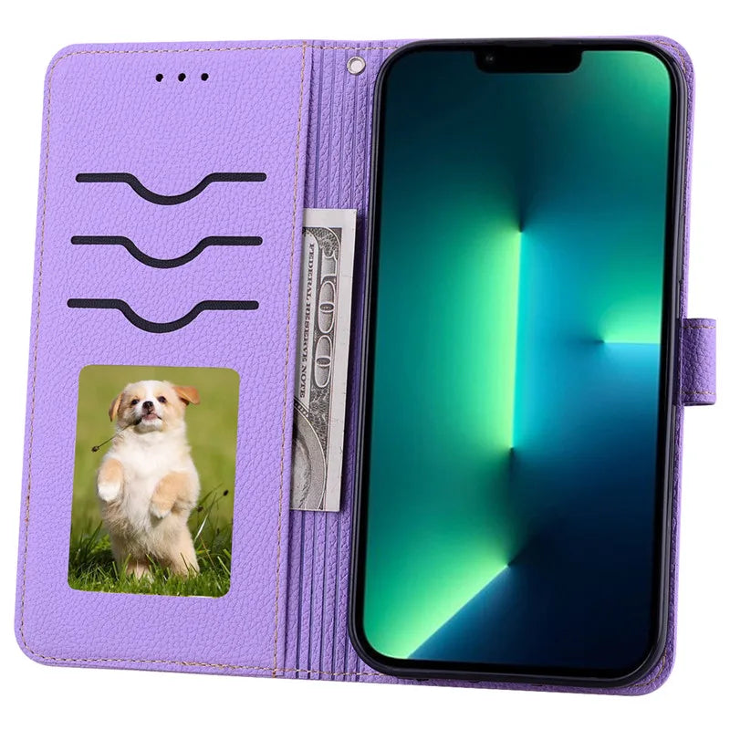 A55 5G Case For Coque Samsung Galaxy A55 Case A556B A556E Leather Wallet Flip Case For Samsung Galaxy A55 5G Phone Case Fundas