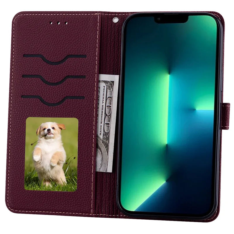 A55 5G Case For Coque Samsung Galaxy A55 Case A556B A556E Leather Wallet Flip Case For Samsung Galaxy A55 5G Phone Case Fundas