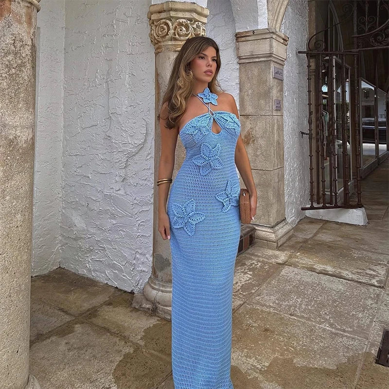 vacation halter summer dress 2025