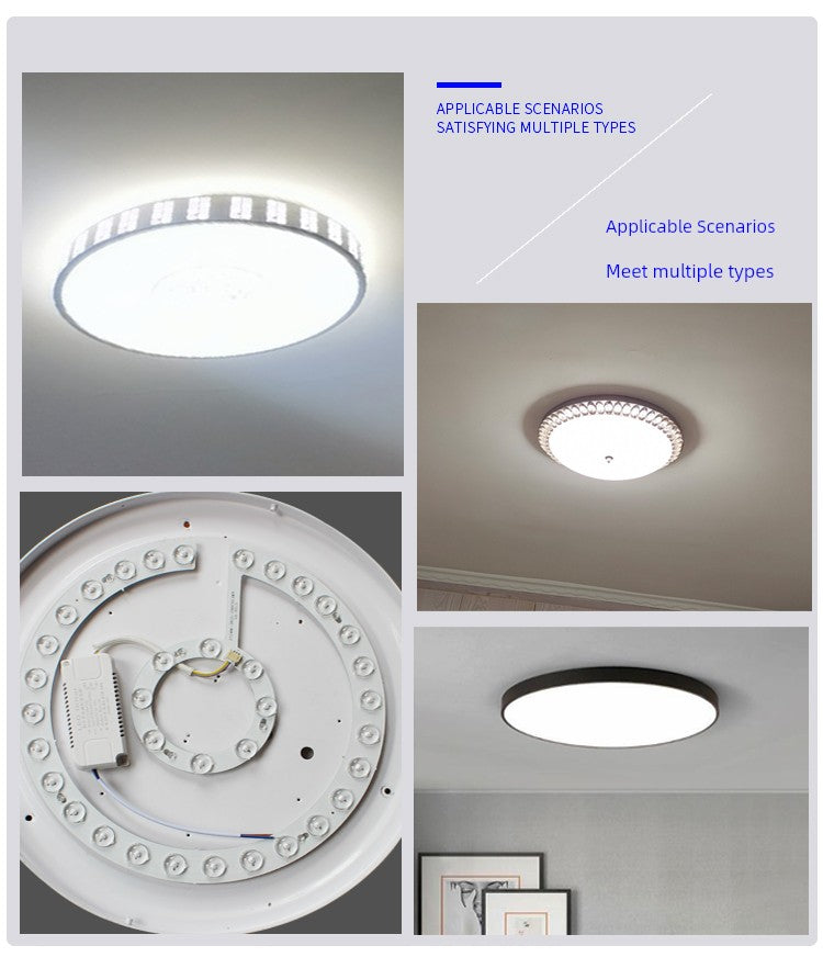Ceiling Lamp LED Light Wick Replacement Refill Lamp Beads the Lamp Disc Lens Living Room Variable Light with Three Colors Light Bar Ceiling Fan Lights Light Source