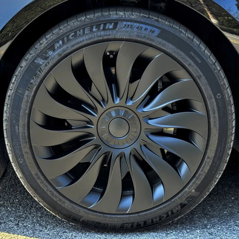4PCS 18-Inch HubCap for New Tesla Model 3 Highland 2025 Performance Replacement Wheel Cap Automobile Full Rim Cover Accessories