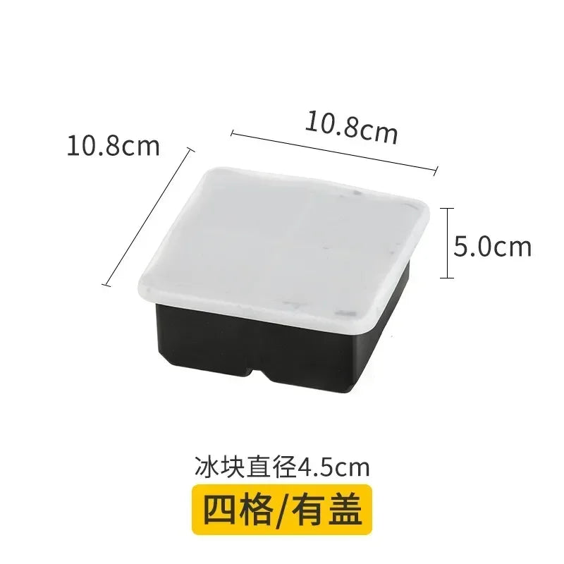 Ice Cube Tray Mold Food Grade Silicone Ice Hockey Mold DIY Whiskey Bar Ice Ball Making Mould Kitchen Gadgets IceCream Mold