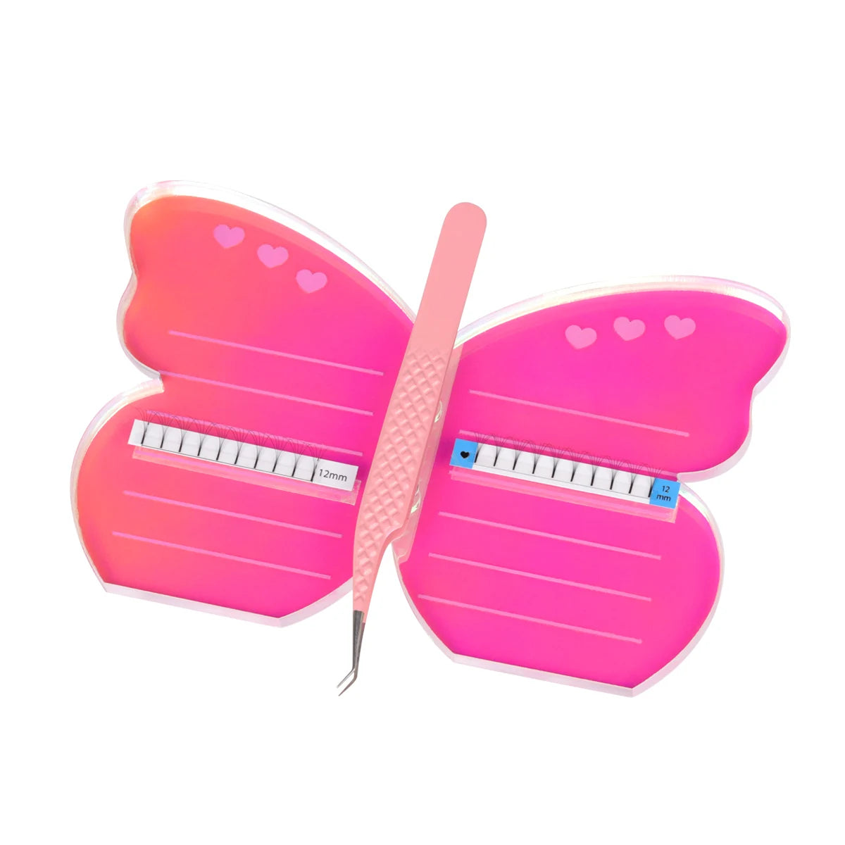 Eyelash Extensions Acrylic Lash Holder Eyelashes Pallet Storage Box Large Eye Lash Tile Dust-proof Cover Beauty Makeup Tools
