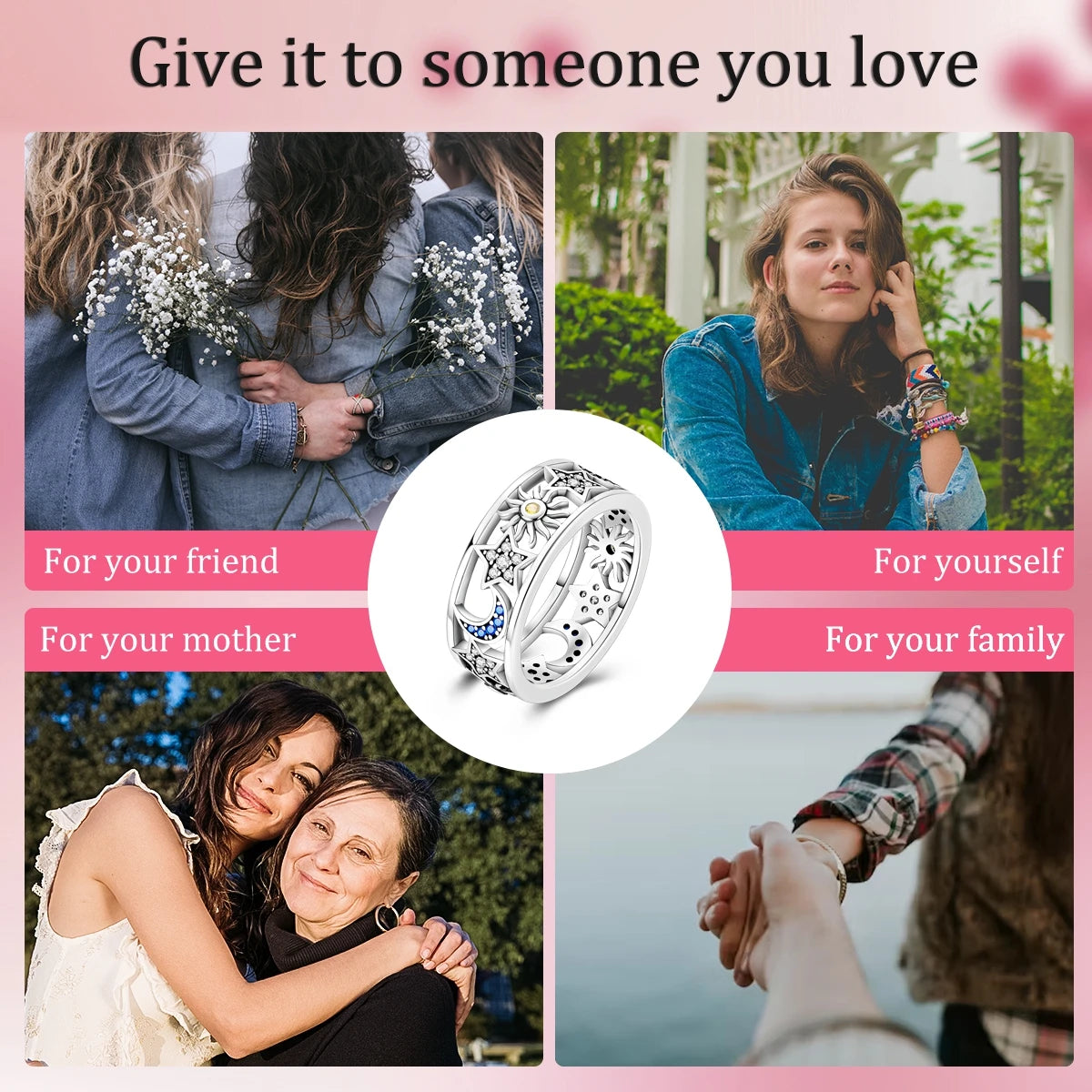 925 Silver Ring Firefly Heat Sar Original Finger Ring  For Woman Jewelry Anniversary Gift