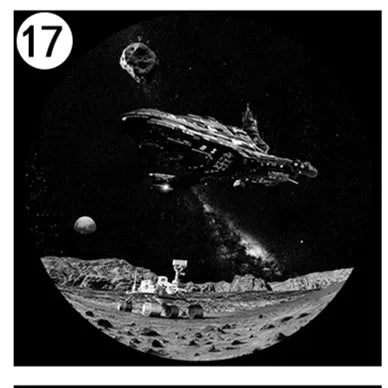 (Excluding projectors machine) LED UFO Galaxy Star Projector Projection Films Photo Galaxy Starry Sky Projector Lamp Slides
