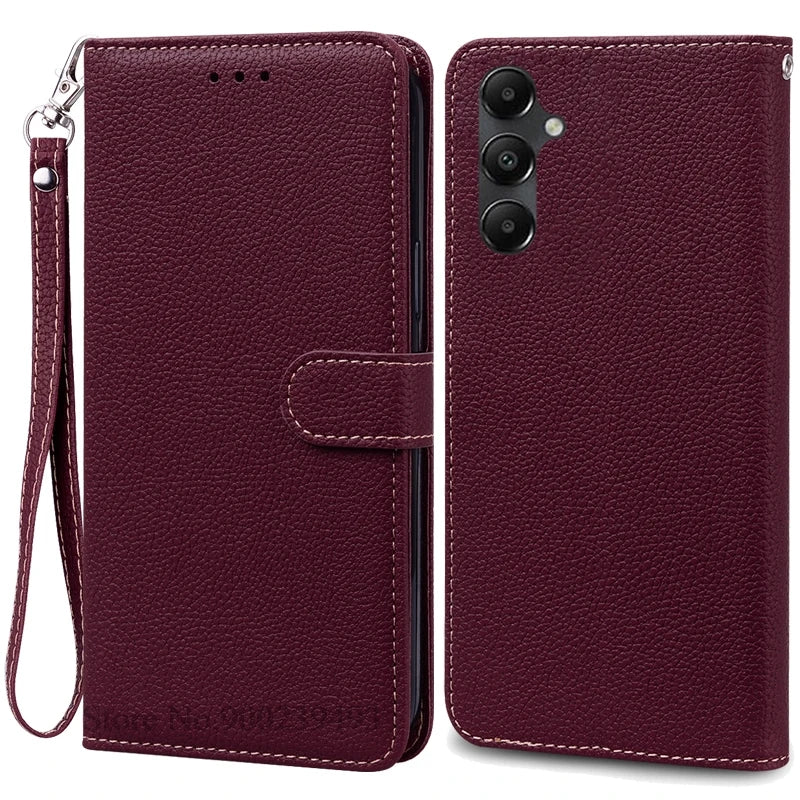 A55 5G Case For Coque Samsung Galaxy A55 Case A556B A556E Leather Wallet Flip Case For Samsung Galaxy A55 5G Phone Case Fundas