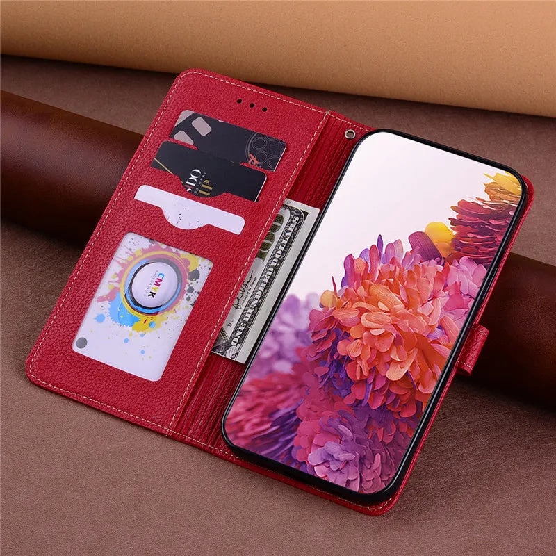 A55 5G Case For Coque Samsung Galaxy A55 Case A556B A556E Leather Wallet Flip Case For Samsung Galaxy A55 5G Phone Case Fundas