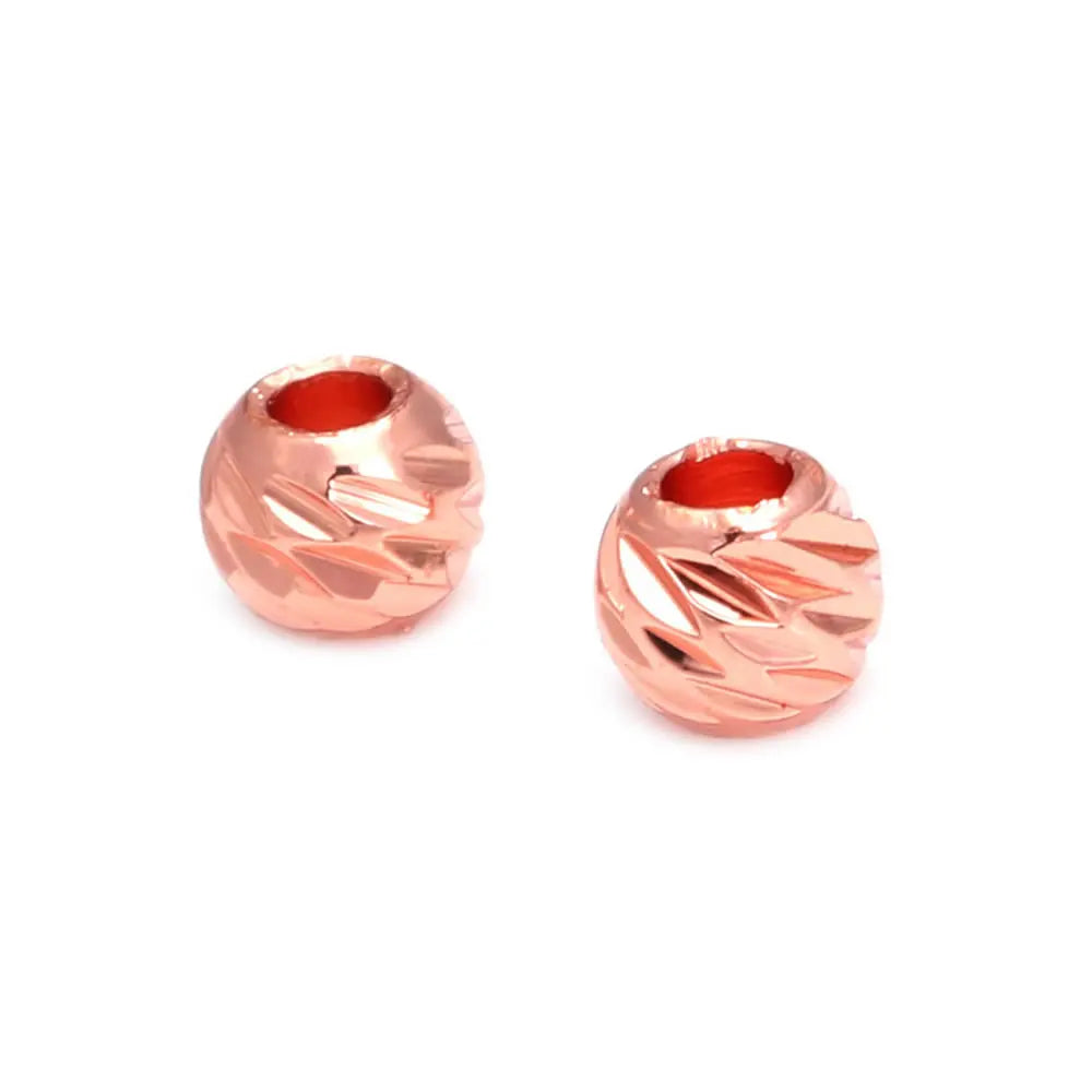 2.5MM 3MM 4MM 5MM 6MM 8MM Brass Faceted Round Ball Necklaces Bracelets Spacer Beads Jewelry Making Supplies Findings Accessories