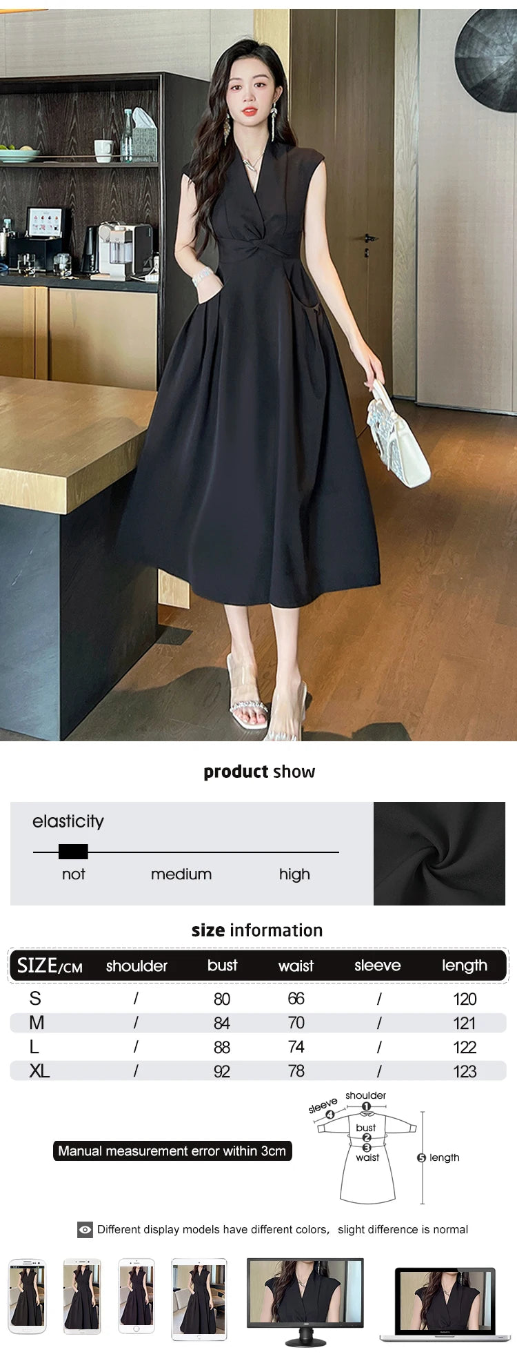 New Summer Elegant Women Evening Long Dress Lady Black Formal Chic V-Neck Slim Midi Party Gown Robe Mujer Vestido Street Clothes