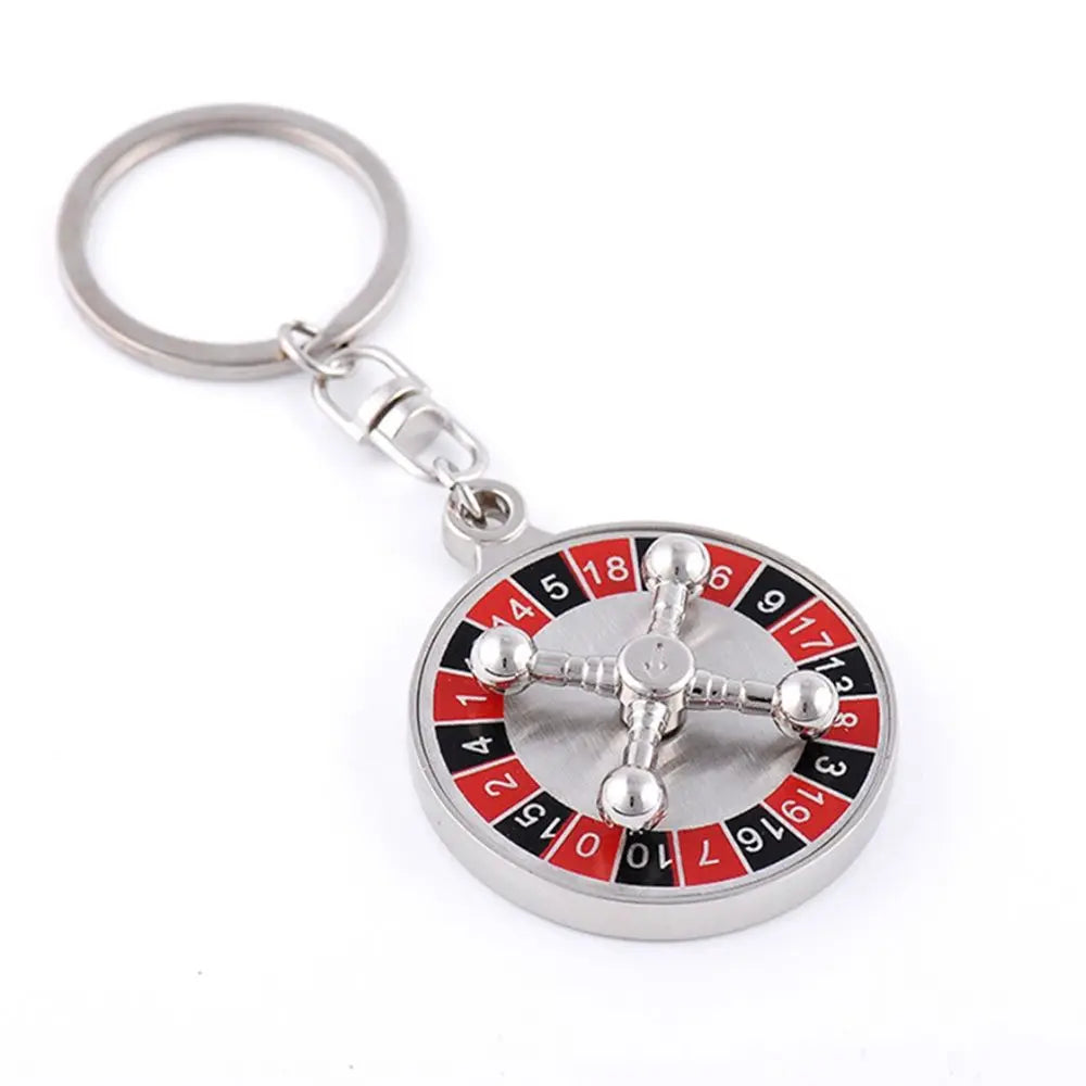 Russian Roulette High Quality New Gift Compass Toy Key Ring Key Chain