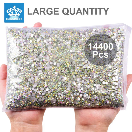 Wholesale Rhinestones AB Glitter SS3-50 Flatback Non Hot fix Crystal Strass for Nails Art Charms Clothing Decoration uñas