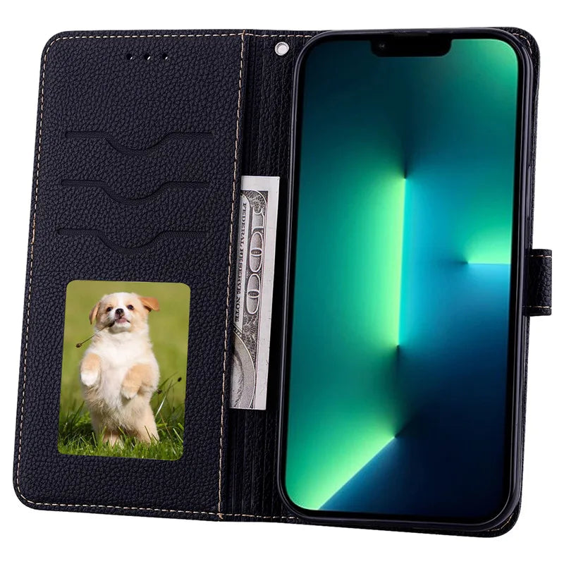 A55 5G Case For Coque Samsung Galaxy A55 Case A556B A556E Leather Wallet Flip Case For Samsung Galaxy A55 5G Phone Case Fundas