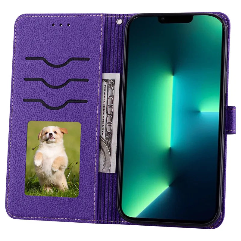 A55 5G Case For Coque Samsung Galaxy A55 Case A556B A556E Leather Wallet Flip Case For Samsung Galaxy A55 5G Phone Case Fundas