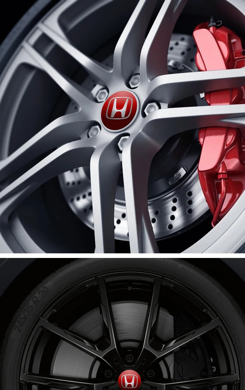 4pcs 56mm Car Wheel Center Hub Cap Stickers Styling For Honda Civic Fit Jazz Accord CRV HRV City Odyssey Passport Pilot Vezel