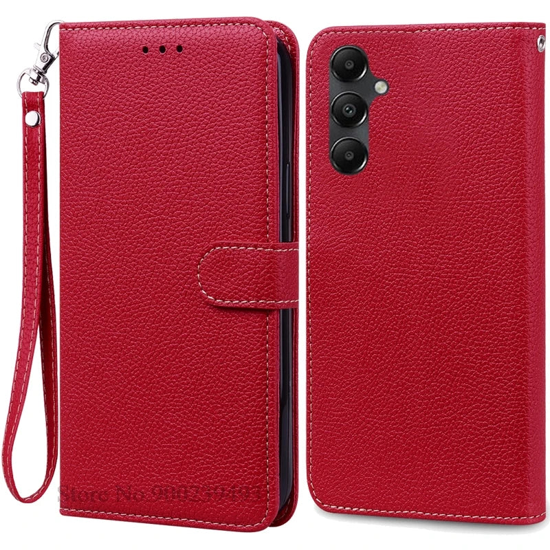 A55 5G Case For Coque Samsung Galaxy A55 Case A556B A556E Leather Wallet Flip Case For Samsung Galaxy A55 5G Phone Case Fundas