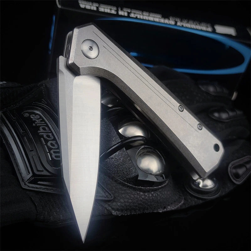 0808 Rexford Flipper folding knife 440c steel blade outdoor camping hiking portable fruit knife Practical EDC pocket knife