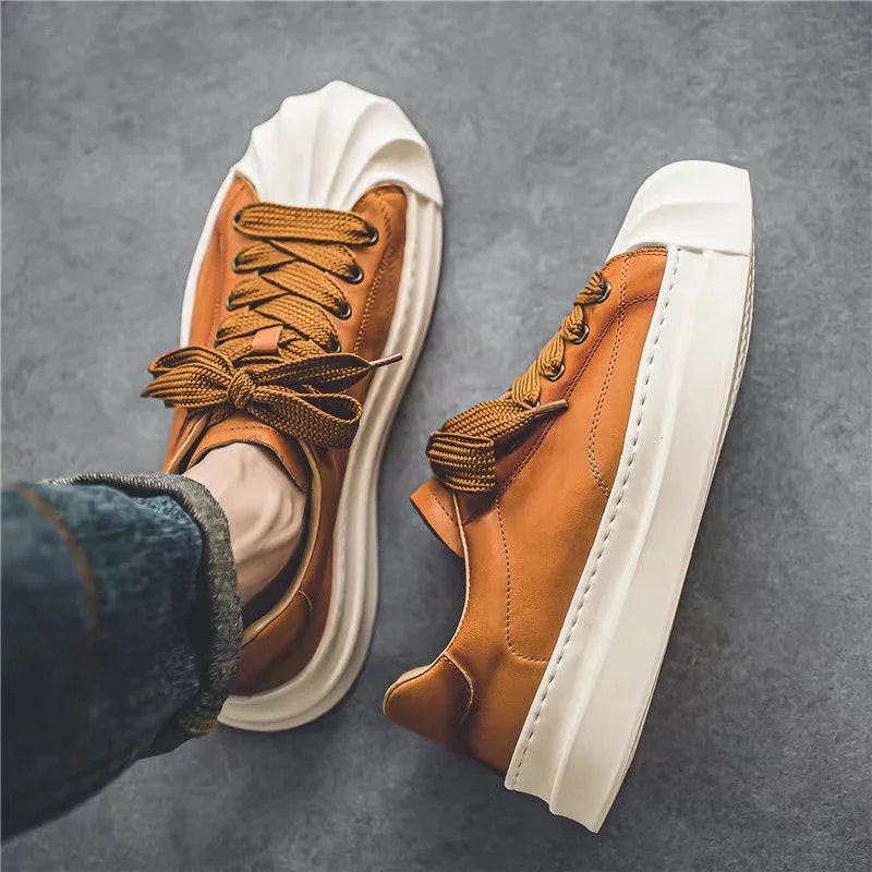 Designer Striped Patchwork Breathable Shoes Man Fashion Soft Lightweight Skateboard Sneakers Retro Camel Summer Shoes Trend 2025