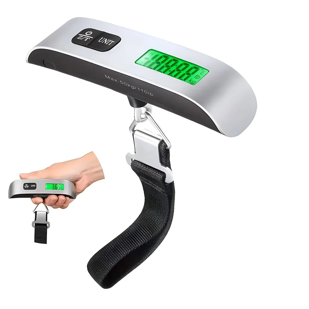 110lb Portable Electronic Hand Luggage Scale LCD Digital Display Balance Scale Suitcase Travel Accessories Baggage Weight Tool