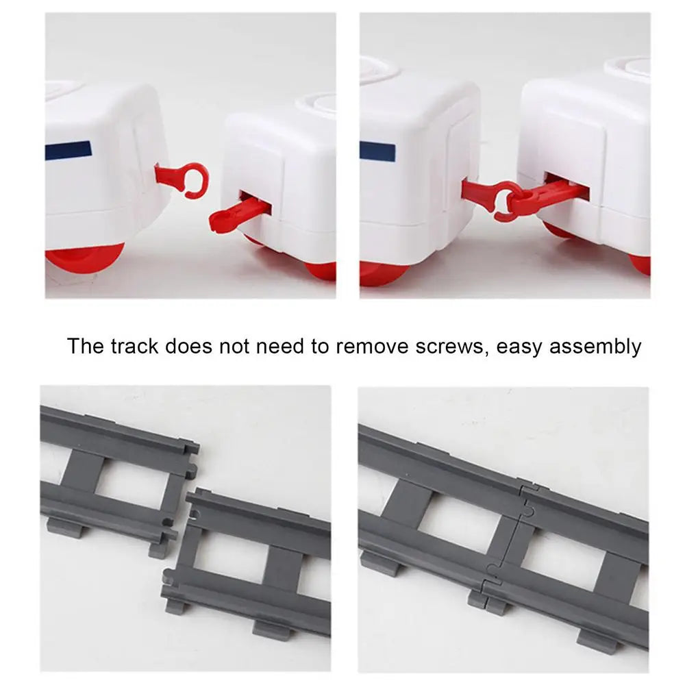 Revolving Sushi Plates Train Toy Pretend Play Conveyor Belt Electric Track Rotary Rail Car Simulation Model Toys For Kids Gift