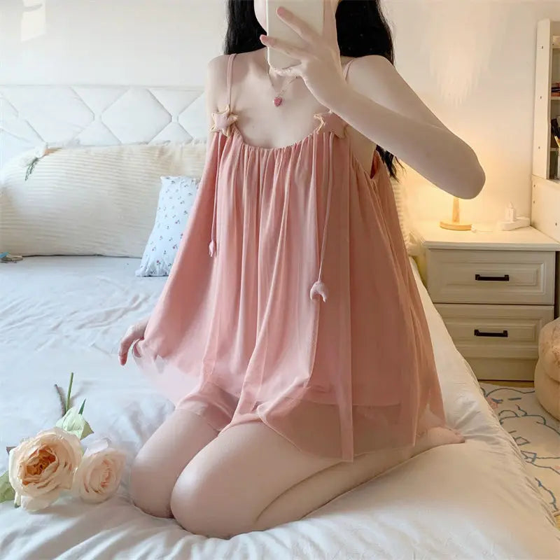 Mesh Sleepwear Women Pajamas